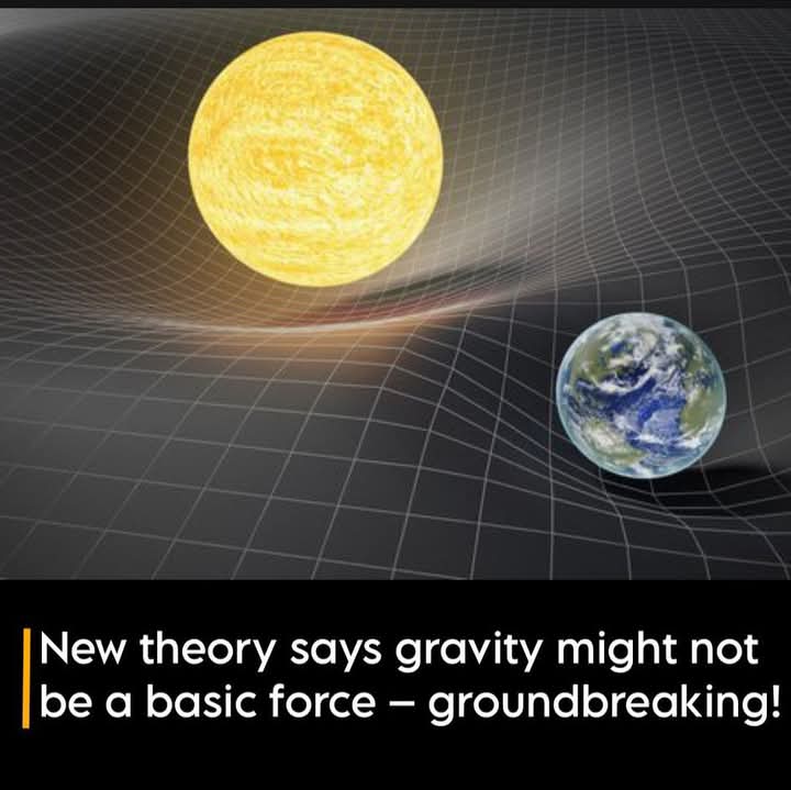 amazing_physics's tweet photo. A recent theory by physicists Ruth Kastner and Andreas Schlatter proposes that gravity might not be a fundamental force, as traditionally believed. Instead, they suggest that gravity emerges from quantum-level electromagnetic interactions between charged particles, such as atoms and molecules. 
In this framework, when particles emit and absorb photons—the basic units of light and electromagnetic force—these interactions generate events that collectively form the fabric of spacetime. This perspective challenges Einstein's view of gravity as a curvature of spacetime caused by mass and energy. 

Furthermore, the theory offers explanations for phenomena like the motion of stars in galaxies and the universe's accelerated expansion, which are typically attributed to dark matter and dark energy. By considering gravity as an emergent property arising from entropy and quantum interactions, this approach could potentially eliminate the need for these elusive concepts.
