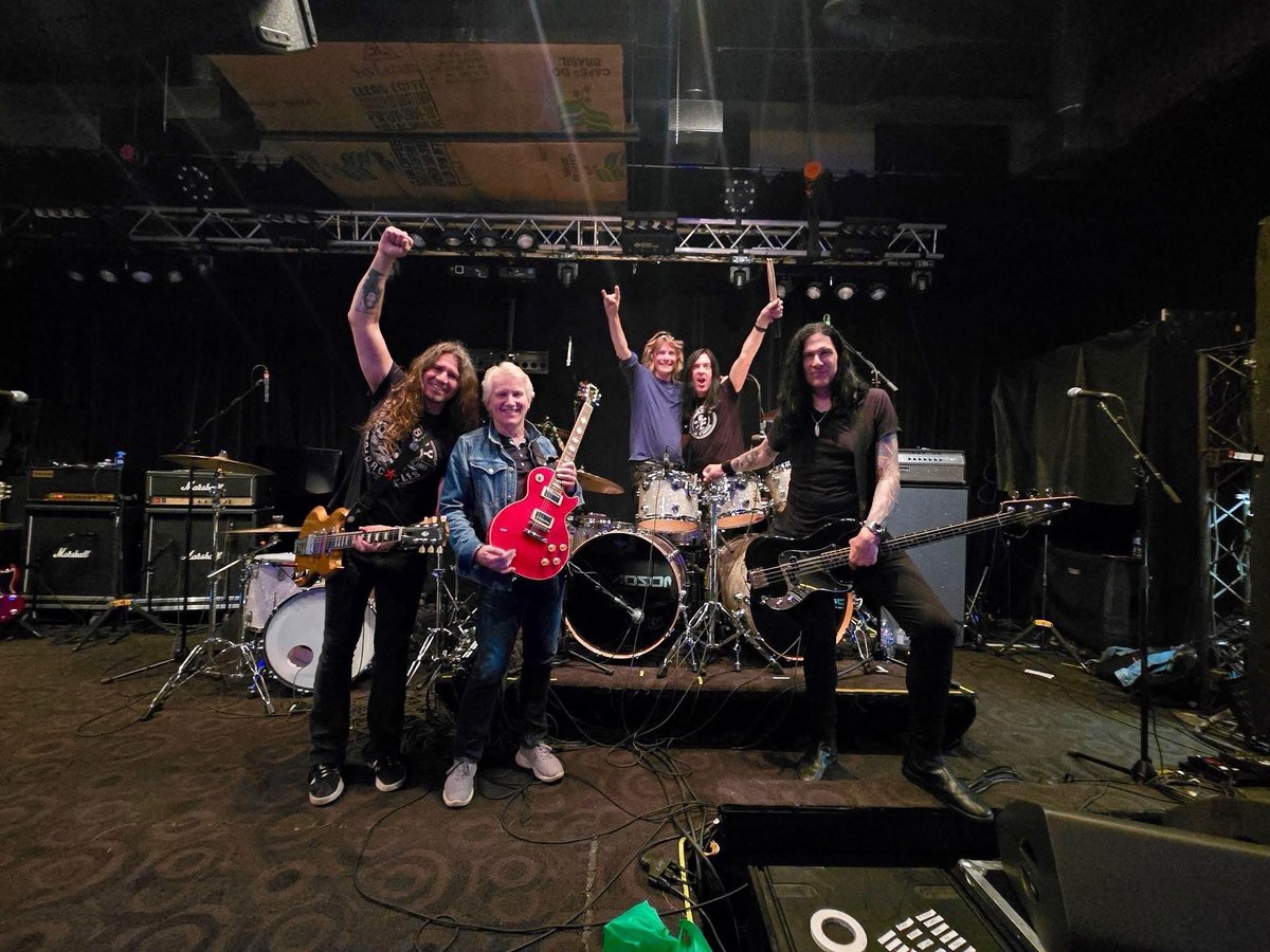 Excited to rock Edmonton today with Gil Moore, Todd Kerns, Brent Fitz, Phil X &amp; Rik Emmett. You can watch us on the Stanley Cup Final game broadcasts today at 5:30 p.m. MT / 7:30 p.m. ET on Sportsnet, CBC and TVA Sports in Canada and on TNT, truTV and Max in the U.S.