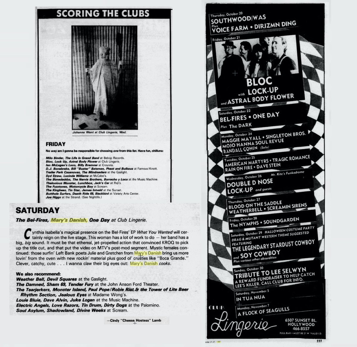 Nick Z (@nickz728) on Twitter photo Hollywood RnR. 10/22/88, we were added to the bill. Also Fri28 Soundgarden, Ultramega OK debuts on 31st. If you were going to the Friday BH Surfers gig, it got shut down due to overselling & you most likely found yourself in the middle of the riot. <a href="/guyovernight/">Frank Cindrich</a> <a href="/chadtyson/">Chad Tyson</a> Hollywood RnR. 10/22/88, we were added to the bill. Also Fri28 Soundgarden, Ultramega OK debuts on 31st. If you were going to the Friday BH Surfers gig, it got shut down due to overselling & you most likely found yourself in the middle of the riot. <a href="/guyovernight/">Frank Cindrich</a> <a href="/chadtyson/">Chad Tyson</a>