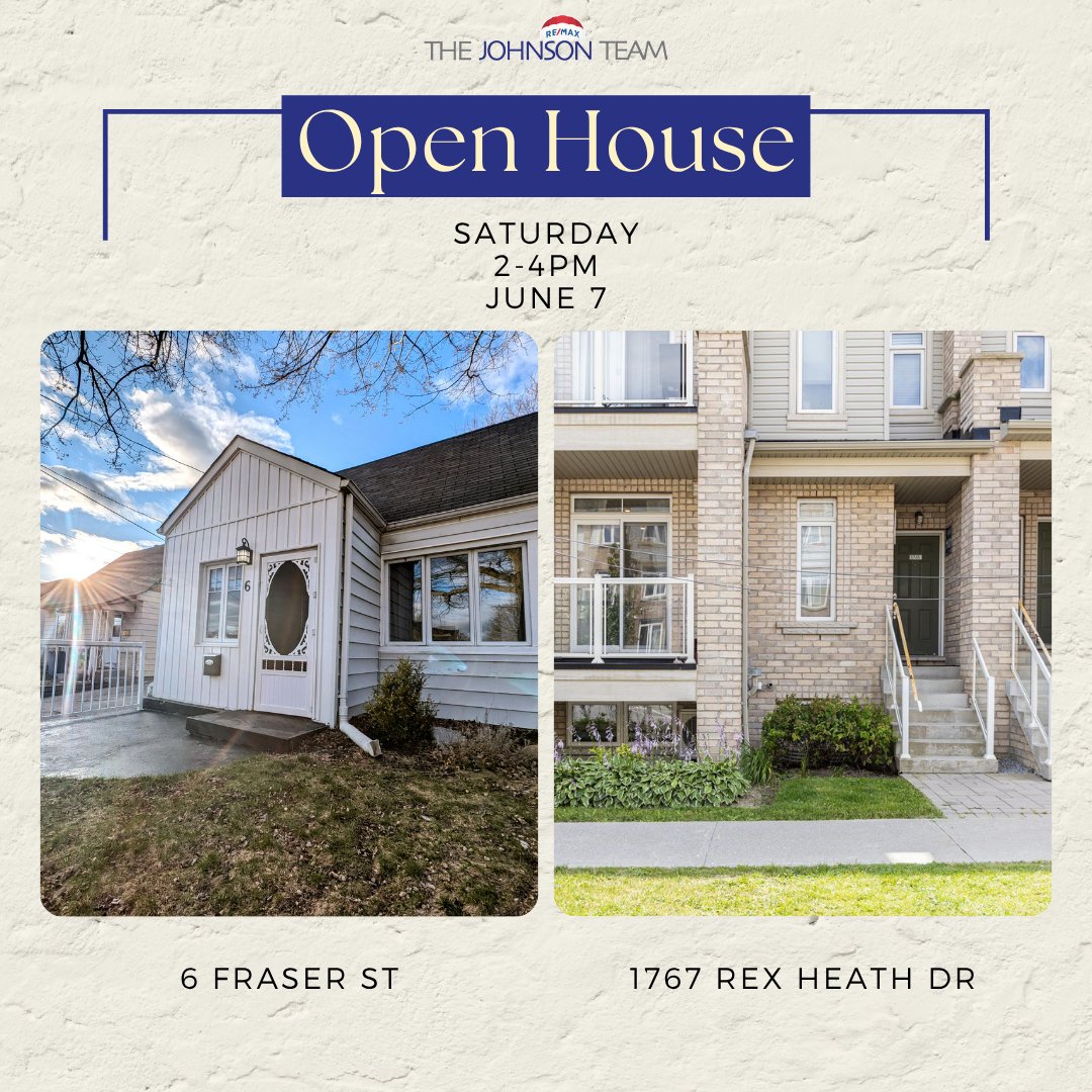 thejohnsonteam's tweet photo. Envisioning a fresh place to call home? 🏡✨ Check out our open houses happening this week, with locations from Milton to Durham! Whether you desire quaint nooks or roomy atmospheres, we have options for all preferences. Your ideal living space could be just a swipe away! 💫 https://t.co/pkk6bI3hta
