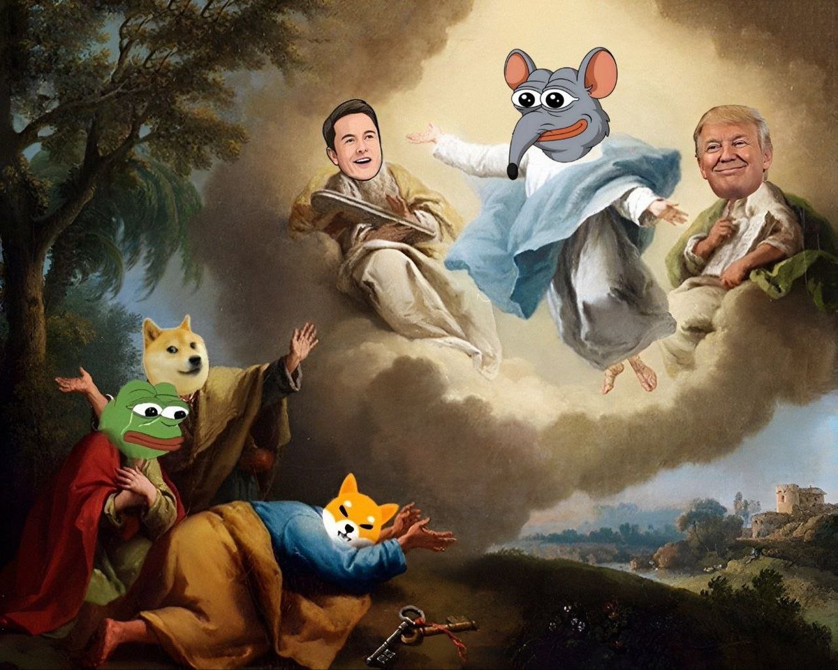 RATO is our saviour from crumbs to kingdoms, from sewer to throne 🧀👑

The prophecy is real, and the cheese is holy.

$pepe $eth #mattfurie