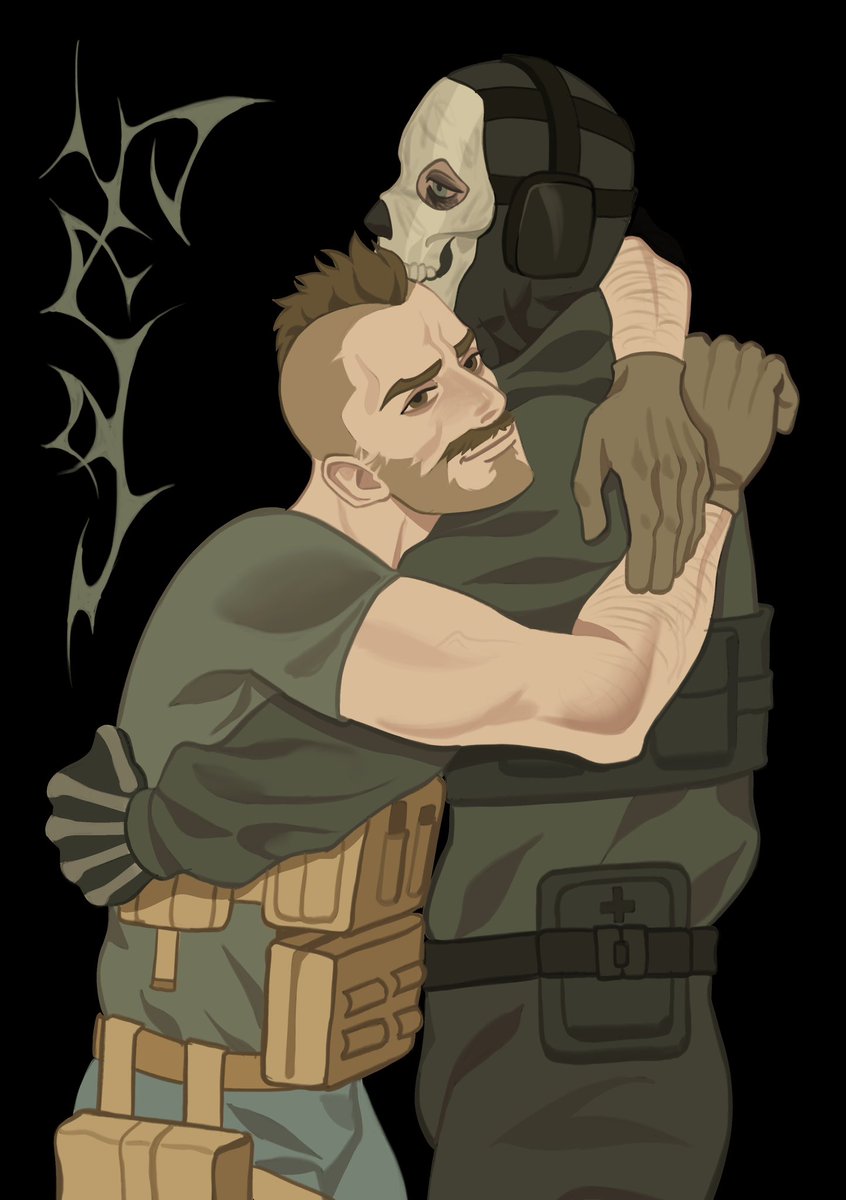 alrunika's tweet image. Comm with this two boys from #COD 
#Commission #soapghost