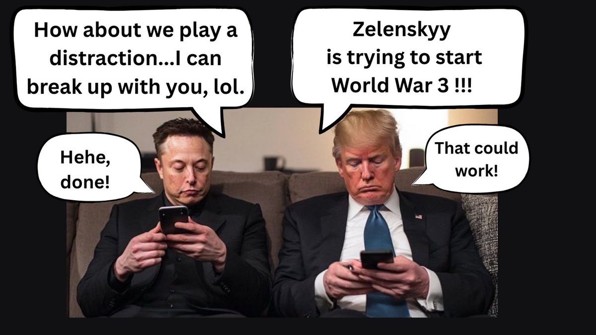 Could this be the strategy with Elon and Trump?