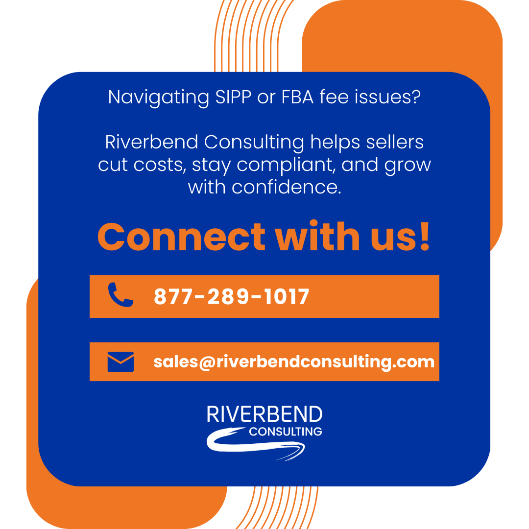 Paying Amazon to ship your product twice? 😅
SIPP lets you skip the extra box, cut FBA fees, and reduce waste.
Got inaccurate measurements or surprise fees? Riverbend Consulting can help.
#AmazonSellers #FBAFees #SIPP #EcommerceTips #RiverbendConsulting