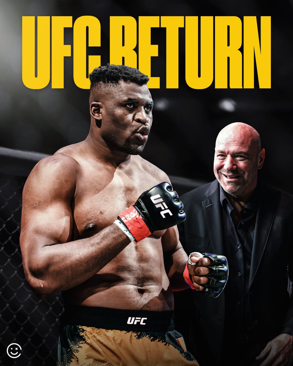 Happy Punch (@happypunch) on Twitter photo Francis Ngannou is interested in making a return to the UFC, per his coach Eric Nicksick 😳
“The past is the past… I think Dana White is a smart enough business man where it’s not about his ego, it’s about what’s best for his company.”
(via <a href="/Home_of_Fight/">Home of Fight</a>) Francis Ngannou is interested in making a return to the UFC, per his coach Eric Nicksick 😳
“The past is the past… I think Dana White is a smart enough business man where it’s not about his ego, it’s about what’s best for his company.”
(via <a href="/Home_of_Fight/">Home of Fight</a>)