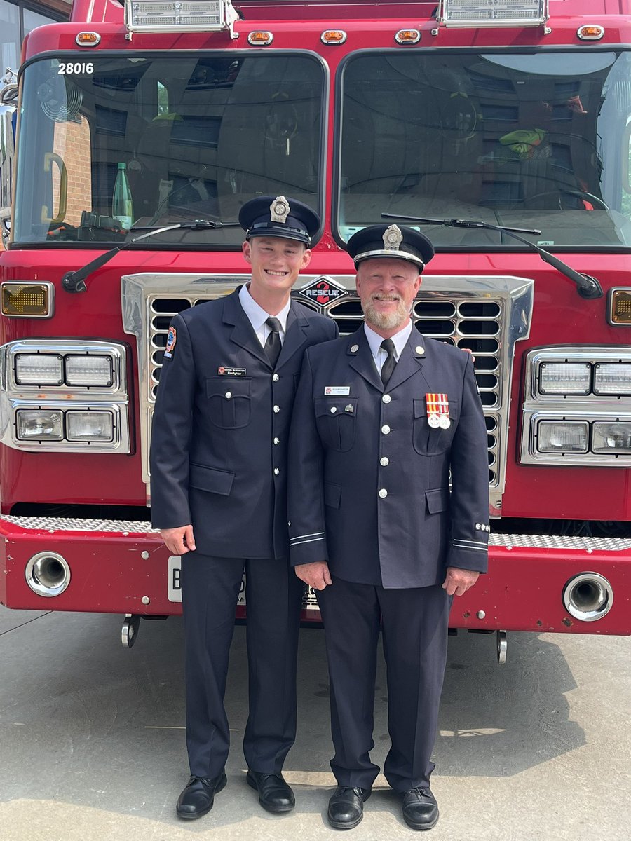 Looks like we got another fireman in the family, Danny congratulations your mom and I couldn’t be more happy for you and what the future holds.