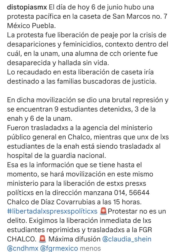 ‼️ Por lo que pedimos máxima difusión, apoyo y solidaridad ante esta situación. ‼️ 

CONTEXTO
👇👇👇
