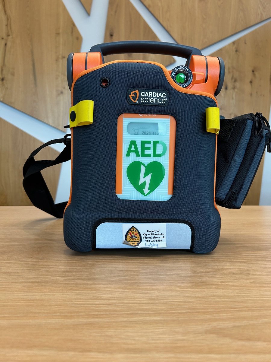 It's National AED Awareness Week spotlighting how CPR can help save lives. The Minnetonka Fire Department now provides loaner AEDs to residents for use in our community, including community events. Learn how to reserve one for your event: bit.ly/3ZVLLkv