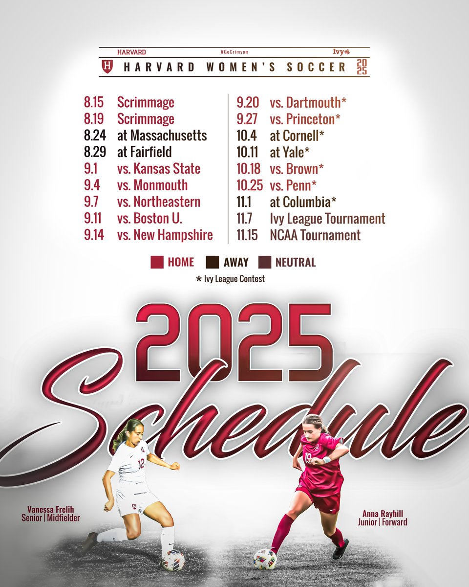 🙌 Our 2️⃣0️⃣2️⃣5️⃣ Schedule is Here!

See where and when you can catch us this Fall 👀🔽

📰 tinyurl.com/25c4cagk
🗓️ tinyurl.com/22zs7mq8

#GoCrimson | #OneCrimson