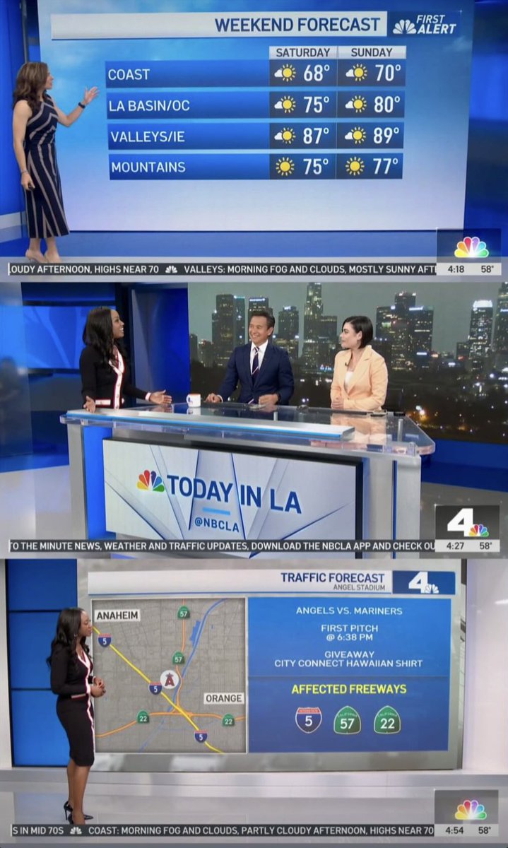 Happy Friday✨<a href="/NBCLA/">NBC Los Angeles</a> 💙
☀️Great morning filling in on #TodayinLA 
#LosAngeles #SoCal