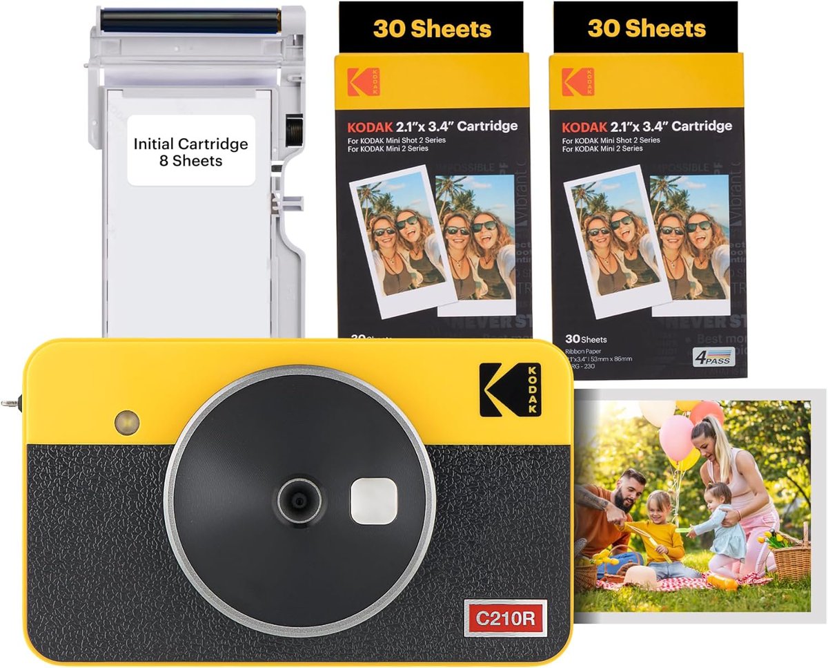 KODAK 2-in-1 Instant Digital Camera &amp; Photo Printer + 68 Sheets

amzn.to/4kwYxOQ #ad