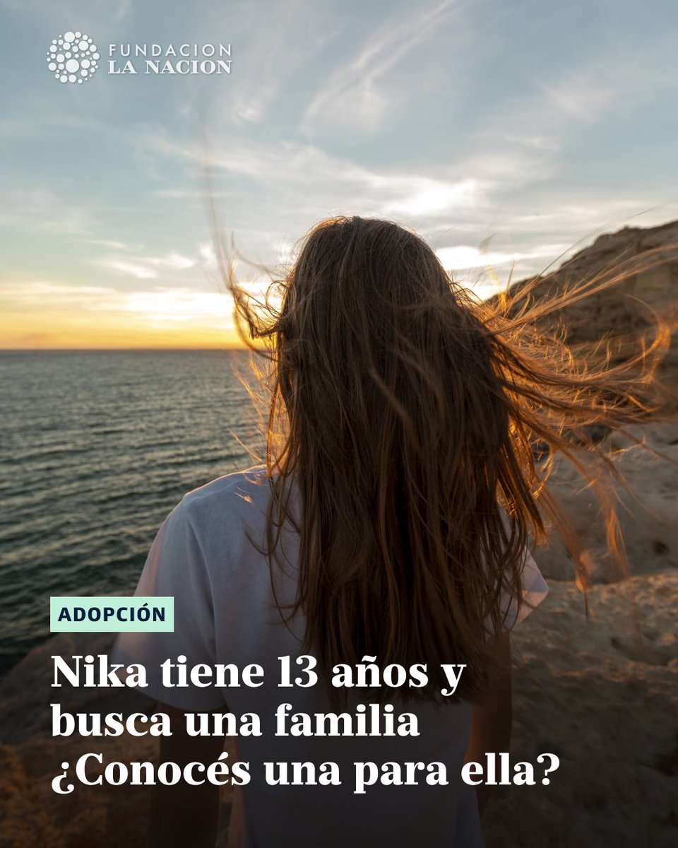 Fundación LA NACION (@fundlanacion) on Twitter photo Nika (13) es una joven alegre y cariñosa que está terminando la primaria en una escuela especial. Le encanta la música y jugar al aire libre. ¿Conocés una familia amorosa para ella? Escribí a convocatoriapublicasantiago@gmail.com con la ref. NIKA 13 años
lanacion.com.ar/comunidad/adop… Nika (13) es una joven alegre y cariñosa que está terminando la primaria en una escuela especial. Le encanta la música y jugar al aire libre. ¿Conocés una familia amorosa para ella? Escribí a convocatoriapublicasantiago@gmail.com con la ref. NIKA 13 años
lanacion.com.ar/comunidad/adop…