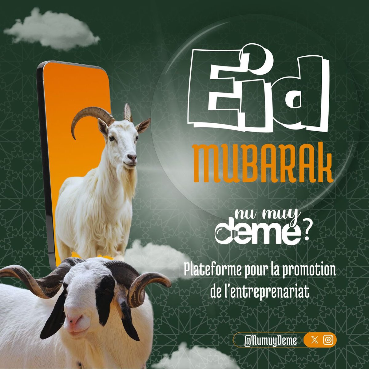 Nu muy Deme (@numuydeme) on Twitter photo ‼️ En ce jour béni de l’Aïd al-Adha, nous vous adressons nos vœux de paix, de joie et de prospérité et surtout de partage. L’esprit NuMuy deme. ‼️ En ce jour béni de l’Aïd al-Adha, nous vous adressons nos vœux de paix, de joie et de prospérité et surtout de partage. L’esprit NuMuy deme.