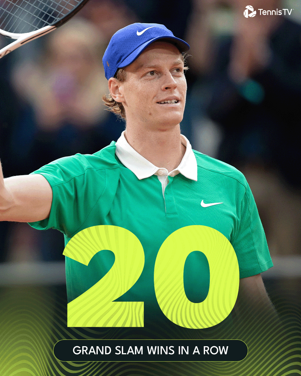 UNSTOPPABLE 😤

<a href="/janniksin/">Jannik Sinner</a>