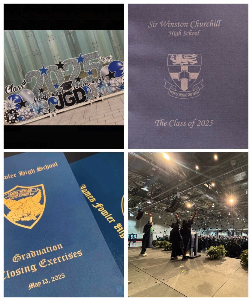 They say a picture is worth a thousand words… these four pictures are worth thousands of CBE graduates. Congratulations to the class of 2025! #ProudToBeCBE 

<a href="/JGDChief/">Diefenbaker Chiefs</a> @NorthTrailHS <a href="/yycJamesFowler/">James Fowler High</a>