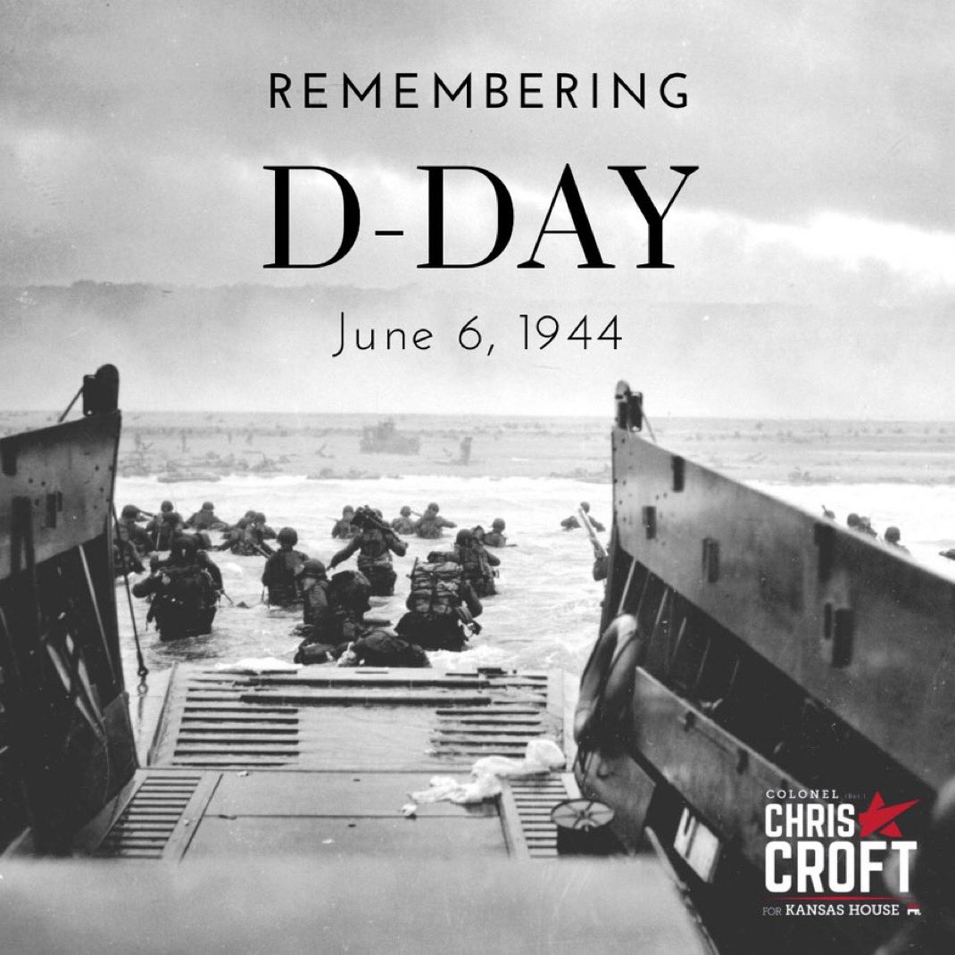 On this 81st anniversary of D-Day, we pause to honor the 150,000 brave souls who stormed Normandy’s beaches and helped turn the tide against tyranny. #ksleg