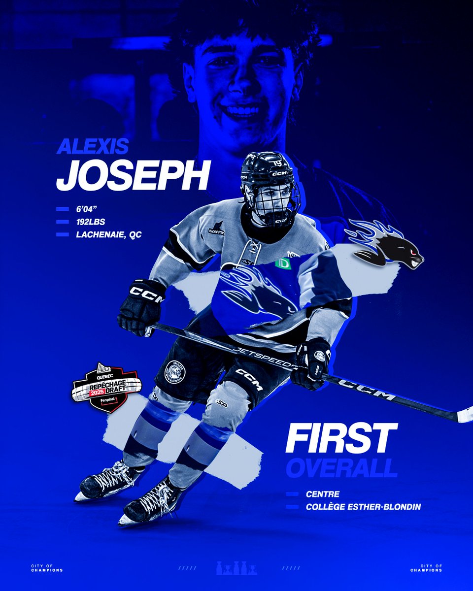 Got our guy 😎

With the first overall pick in the 2025 #QDraft, the #SJSeaDogs are proud to select from College Esther-Blondin, Alexis Joseph!

#GoDogsGo