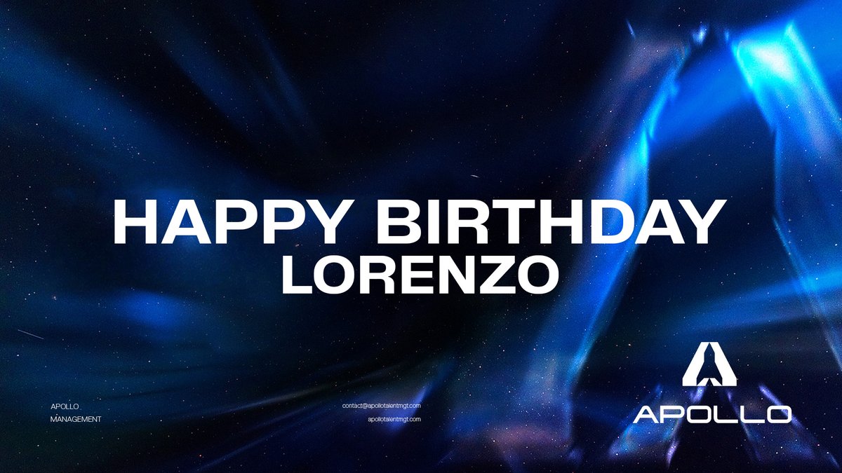 Apollo Talent Management (@apollotalentmgt) on Twitter photo Happy Birthday to our COO, Lorenzo "<a href="/loripasto76/">Loripasto76</a>" Pastore!
Everyone at Apollo wishes you continued success and a fantastic year ahead! 🎉🚀 Happy Birthday to our COO, Lorenzo "<a href="/loripasto76/">Loripasto76</a>" Pastore!
Everyone at Apollo wishes you continued success and a fantastic year ahead! 🎉🚀