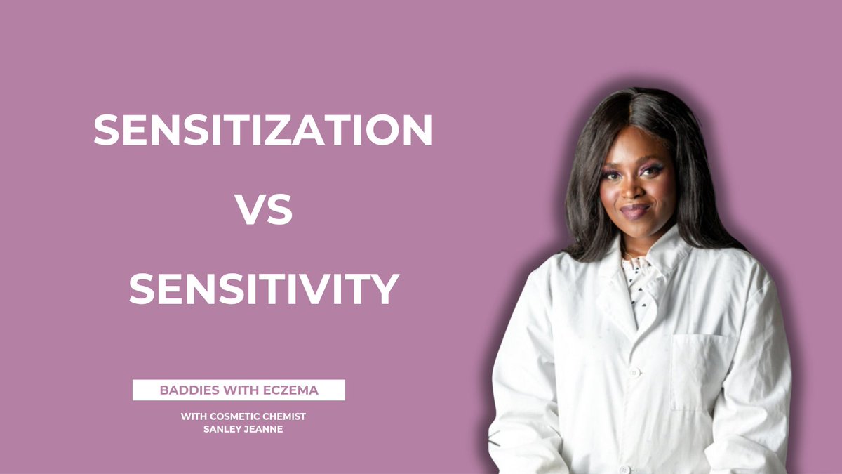 [THREAD] Hey Baddies! I know that many of us love our nice smelling skincare products, but for some people they can cause skin sensitivity issues. This is called skin sensitization, where repeat exposure can make skin more sensitive. [1/5]