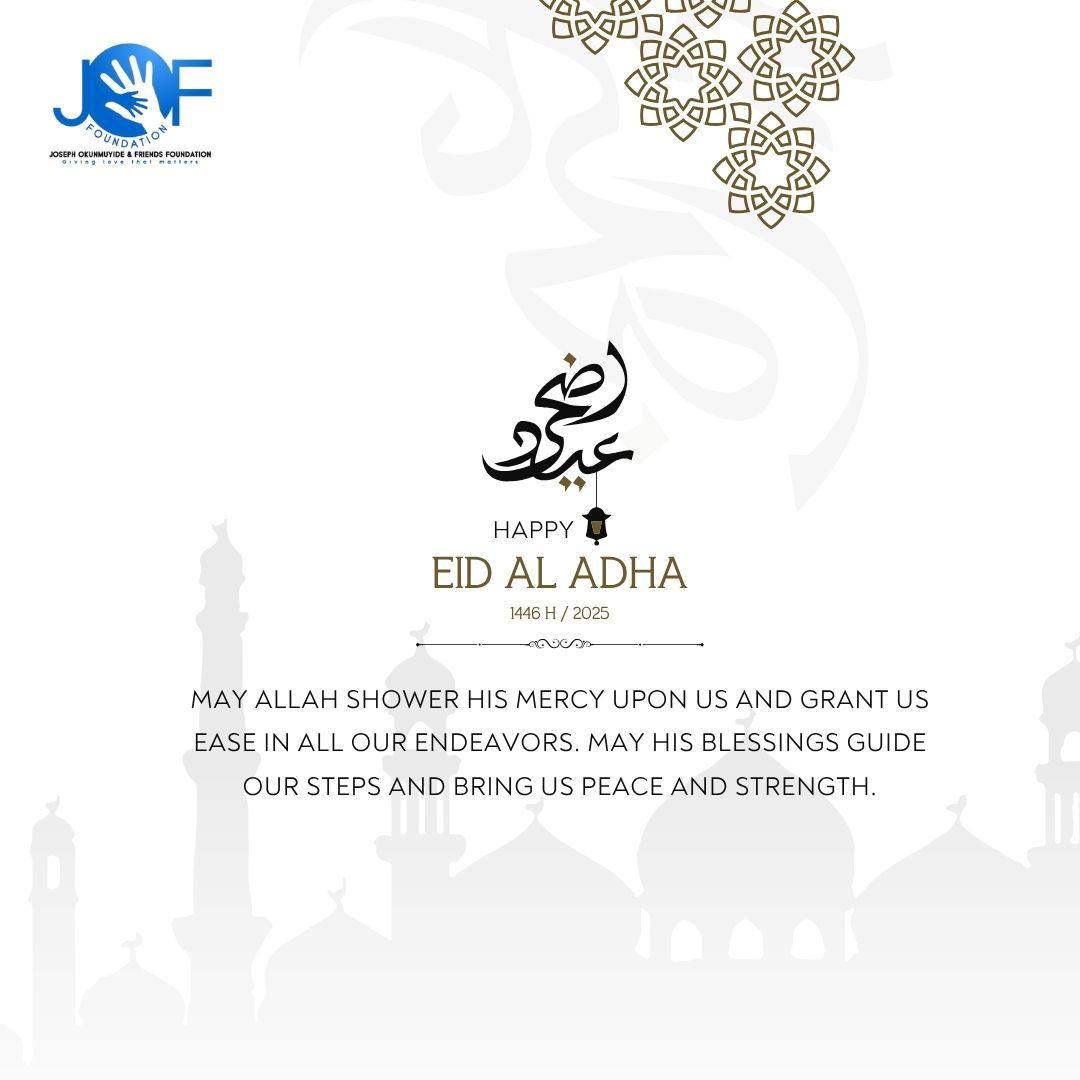 JofFoundation's tweet photo. ✨As we celebrate the Festival of Sacrifice, may this sacred occasion bring peace to your home, strength to your faith, and abundant blessings.

Wishing all Muslims joy, unity, and countless reasons to be grateful.✨

#EidAlAdha2025 #jof_foundation https://t.co/6rJlDiHLsm