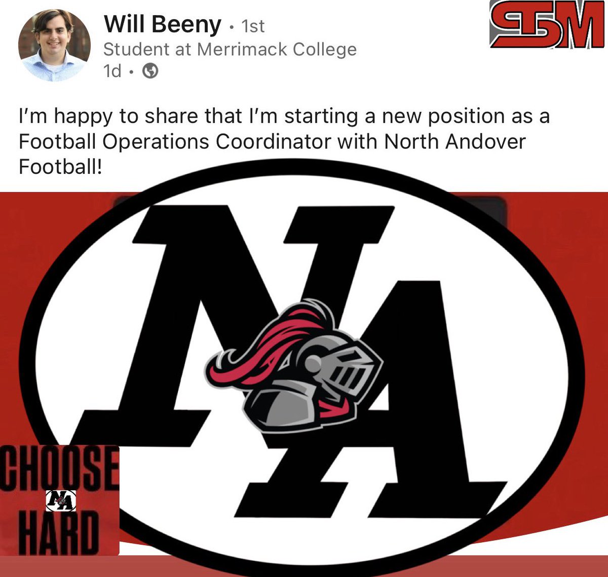 NAKnightsftbl (@naknightsftbl) on Twitter photo Please welcome our new football operations coordinator,Will Beeny to the KNIGHTS family. Will brings an over the top attitude & work ethic that we can’t wait to see in the red and black🙌🏼 #STM #ChooseHard #RollKNIGHTS <a href="/CerulloCoach/">Matt Cerullo</a> <a href="/WillBeeny/">Will Beeny</a> Please welcome our new football operations coordinator,Will Beeny to the KNIGHTS family. Will brings an over the top attitude & work ethic that we can’t wait to see in the red and black🙌🏼 #STM #ChooseHard #RollKNIGHTS <a href="/CerulloCoach/">Matt Cerullo</a> <a href="/WillBeeny/">Will Beeny</a>