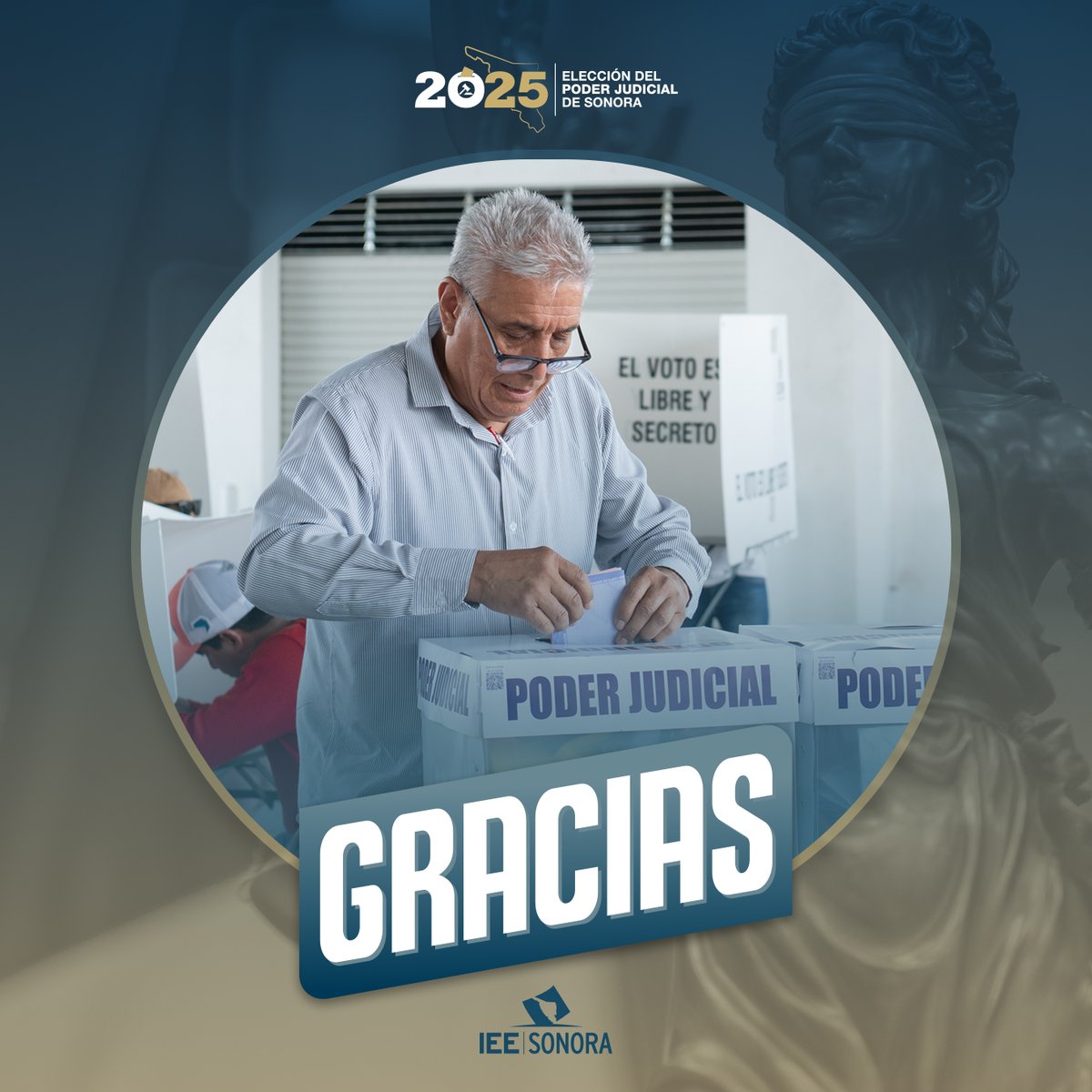IEESonora's tweet photo. ¡Gracias por participar, Sonora!

El Proceso Electoral Extraordinario 2025 fue posible gracias al compromiso de miles de ciudadanos.

Tu voz cuenta. Tu voto vale.

#EleccionesSonora2025 https://t.co/PmkePtEWz4