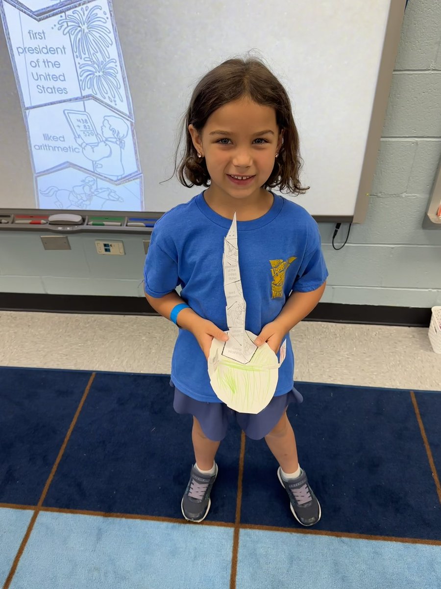 MrsBarrows_K's tweet photo. We have learned so much during our last CKLA unit on Presidents. Today was our review day before our final assessment- check out what we made! @WCESCougarAACPS https://t.co/JD8adnpB2P