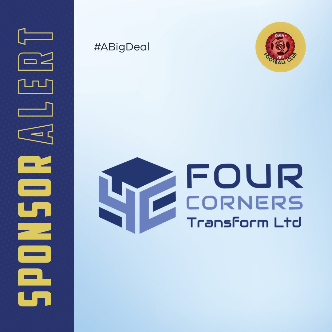 Dujay FC (@dujayfc) on Twitter photo βSponsor Alertβ
Introducing our official Match Day Sponsor <a href="/FourCornersLtd/">Four Corners Transform Ltd</a> . Glad to have you on board. βSponsor Alertβ
Introducing our official Match Day Sponsor <a href="/FourCornersLtd/">Four Corners Transform Ltd</a> . Glad to have you on board.