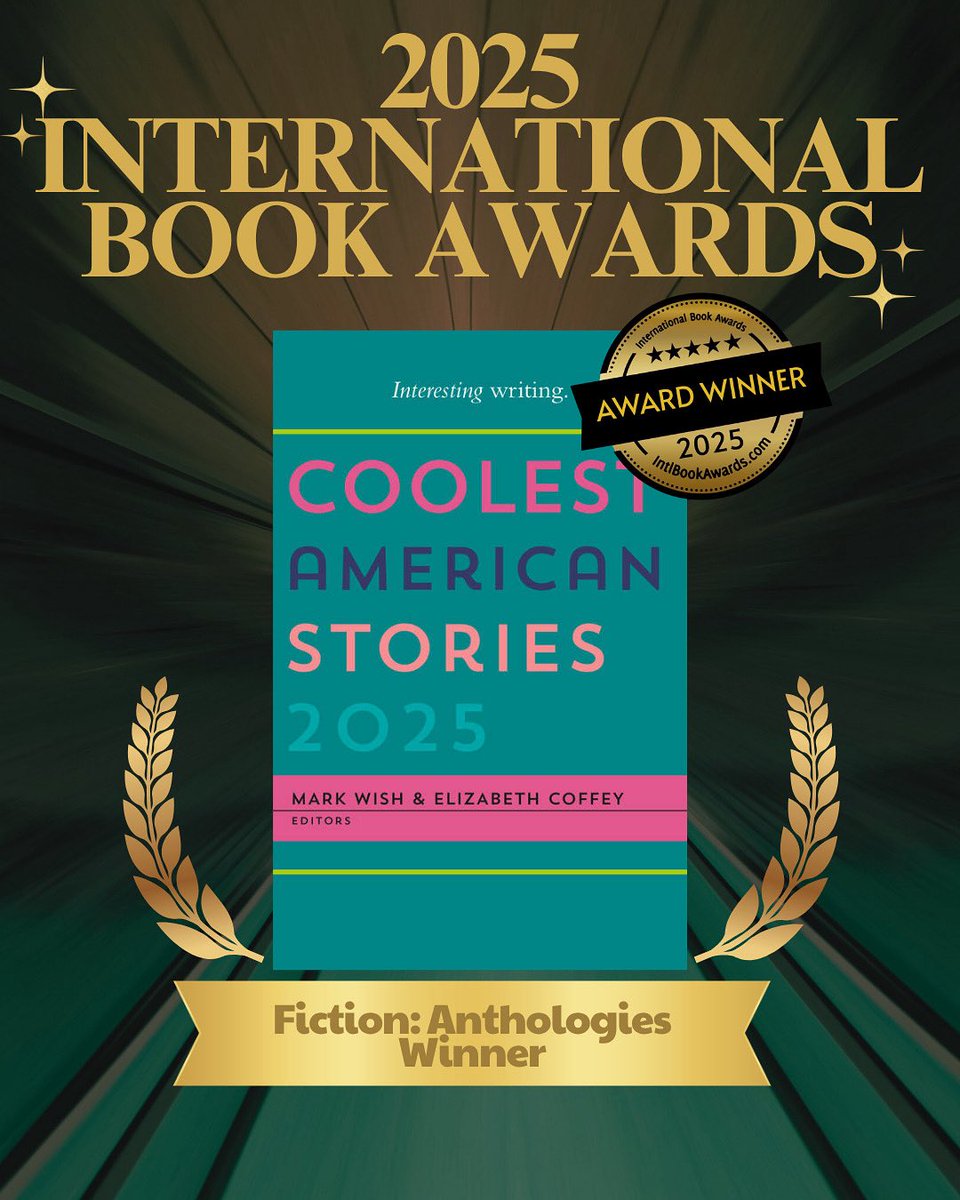 JustCoolStories's tweet image. Thrilled to report COOLEST 2025 has won the 2025 International Book Award for Fiction Anthologies!🥇📣🥹🙌🏼🎊🥂
Order yours here: amzn.to/4958AFN🛍️📚
#Awardwinning #WINNER #FeelGoodVibes #5AMwritingcommunity #5amwritersclub #readingcommunity #GoodDay #CelebrateTogether
