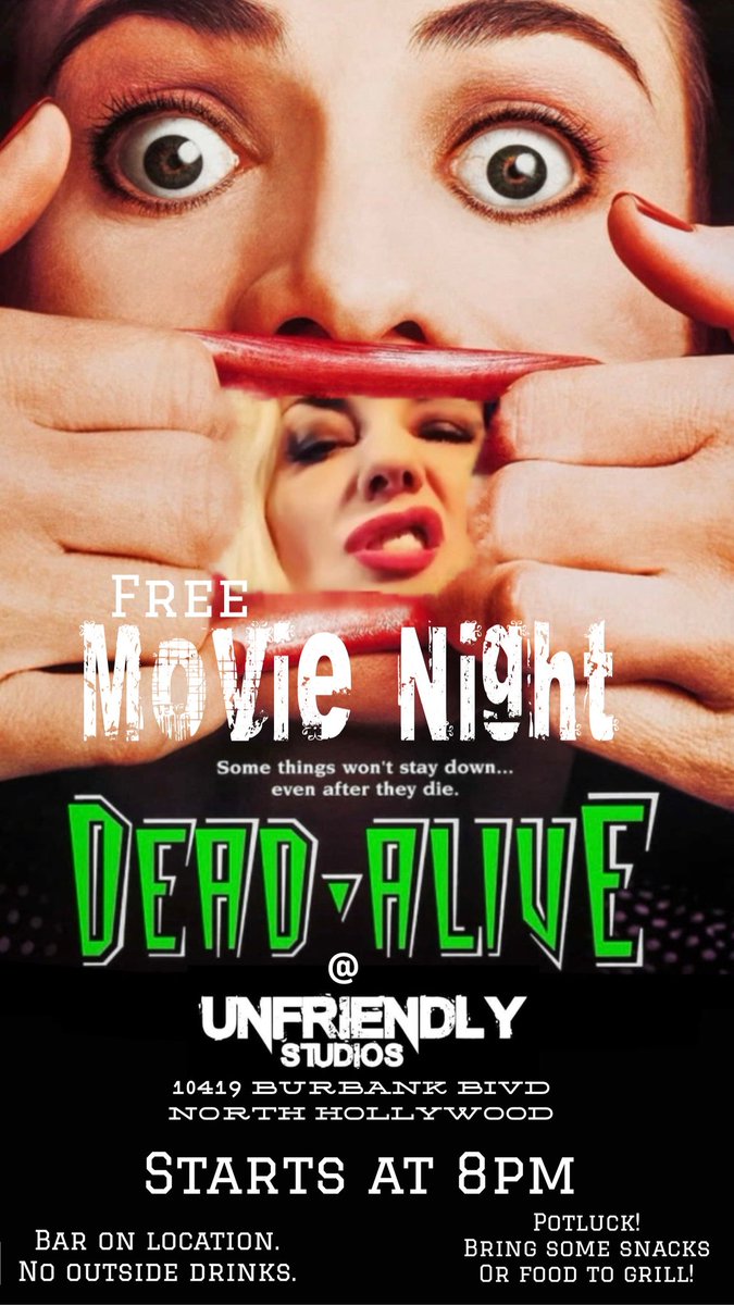 Tonight! Movie night at my studio!