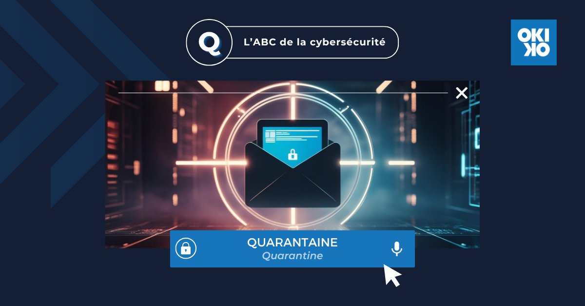 Mettre en quarantaine un fichier ou un appareil, c’est éviter qu’une menace ne se propage. Un réflexe clé en cybersécurité!
—
Quarantining a file or device helps stop a threat from spreading. A key cybersecurity reflex!

👉 okiok.com/cyber-security…