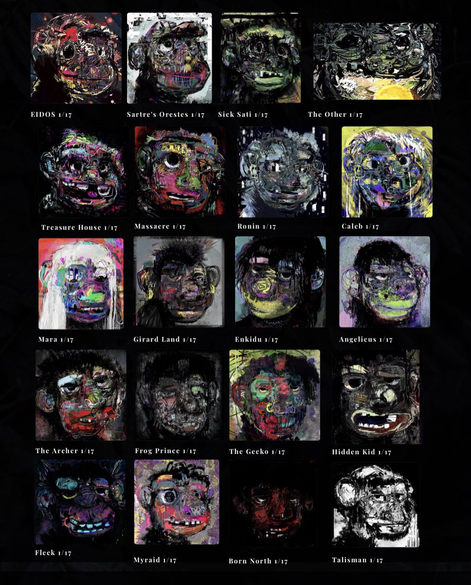 Time to drop the really big bomb: 

Exiles collection is going public Sunday for 0.02 Eth. Which one are you getting?

Can make a reserve with me in the Dm, np.