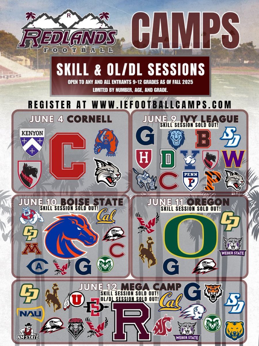 Preston_mendez2's tweet image. I will be attending Redlands football camp on June 9th!!! Can’t wait to compete in front of amazing coaches #readyforwork @dthedeacon @PGregorian @UR_CoachBennett