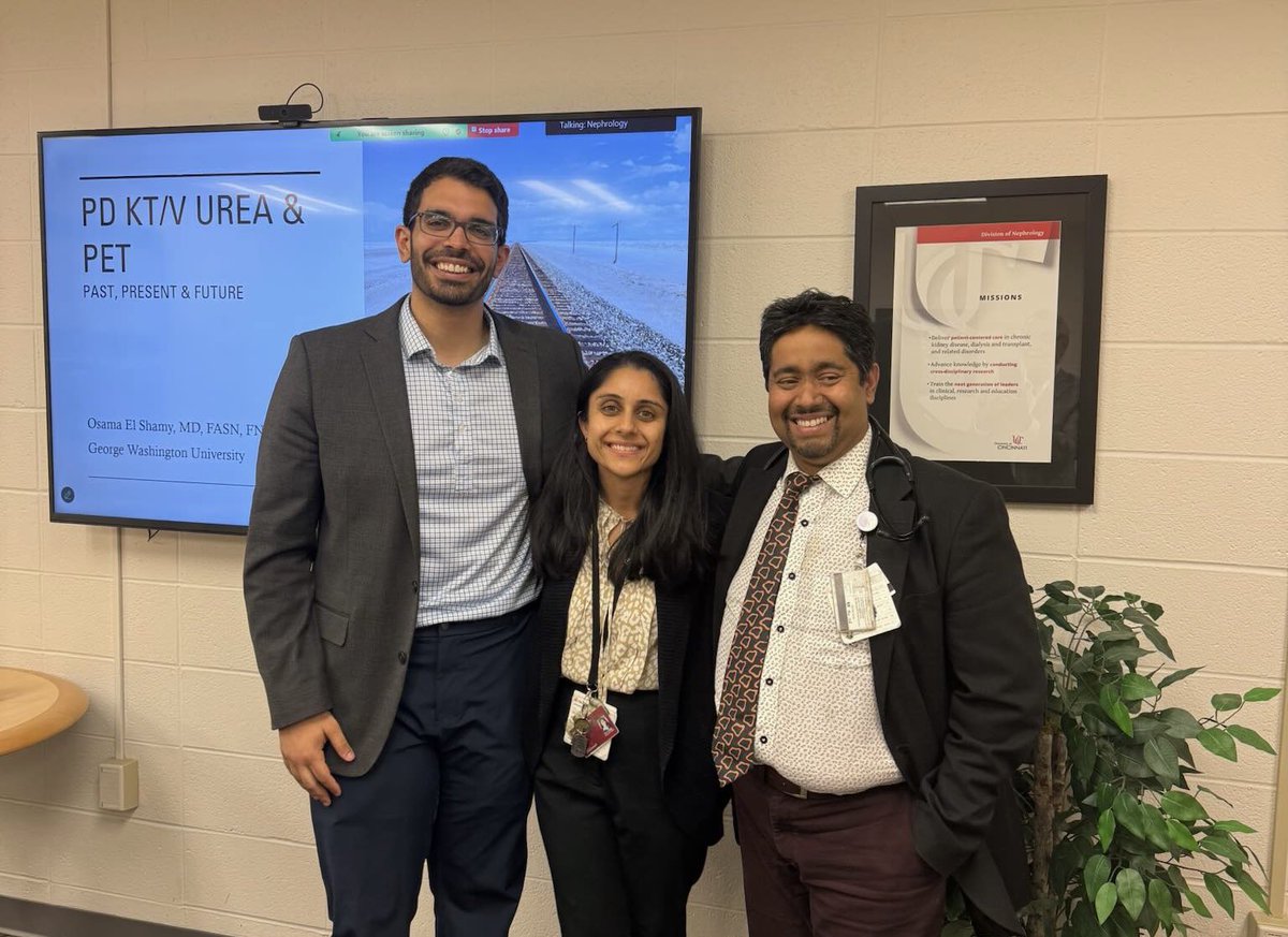 Many thanks to <a href="/UCKidney/">UC Kidney</a> for the kind invitation to talk about PD Kt/V and PET: Past, Present &amp; Future 🙏🏼

It was great to connect with such an engaged division and catch up with great friends like <a href="/gudnephron/">Prakash (Pra…Cash) Gudsoorkar (Good..Soor..Kar)</a> &amp; Niralee 😊