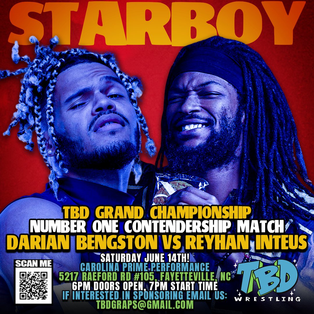 🚨 MATCH ANNOUNCEMENT! 🚨

As announced on The Prelude: It will be "The People's Prince" <a href="/DarianBengston/">Lord Bengston</a> going one-on-one with "Cream Pie Papi" <a href="/ReyhanInteus/">Cream Pie Papi</a>!

The stakes are high as the winner becomes the TBD Grand Championship Number One Contender!

TBD Wrestling Presents: