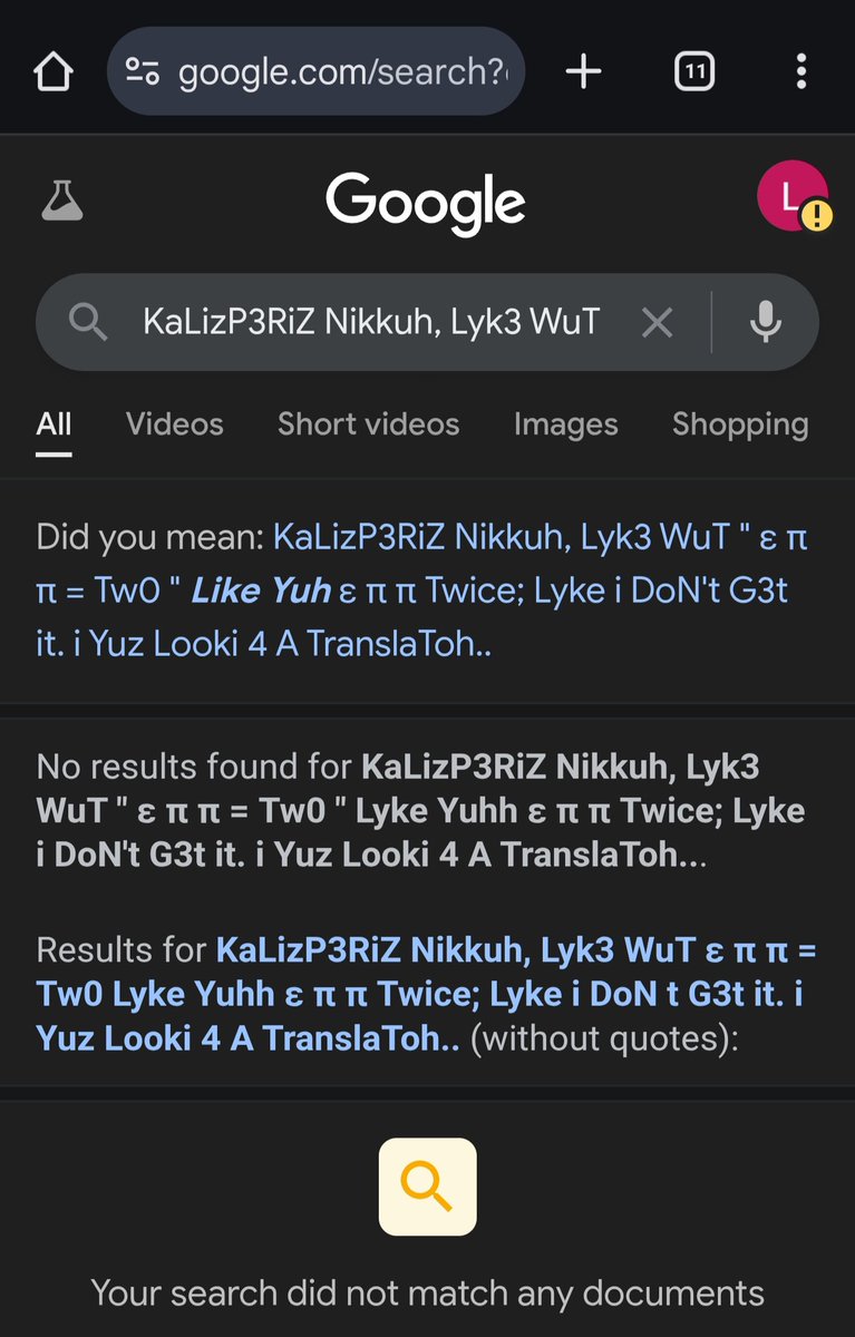 WalterSCarrillo's tweet photo. On3 St3p AH3Ad 0F ArTiFfiziel 3NT3LL3G3nZe ... YuH TyP3 LyK3 Diz; D3N Dh3 Algorithm Cannot Decipher Wtf You're Trying to say... #Sp3AkiNCod3 #GreekisTough https://t.co/6pSFQstyfb