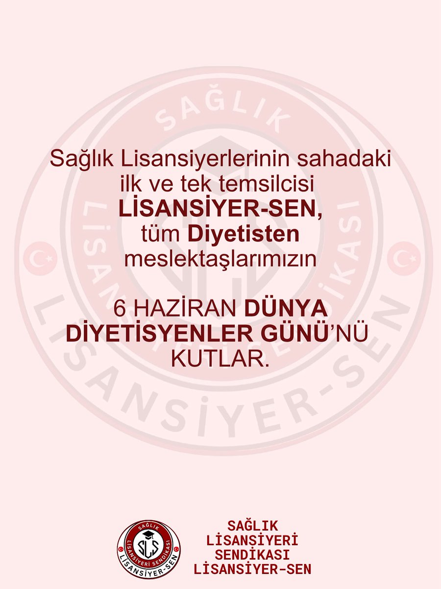 Tüm meslektaşlarımızın Dünya Diyetisyenler Günü kutlu olsun.