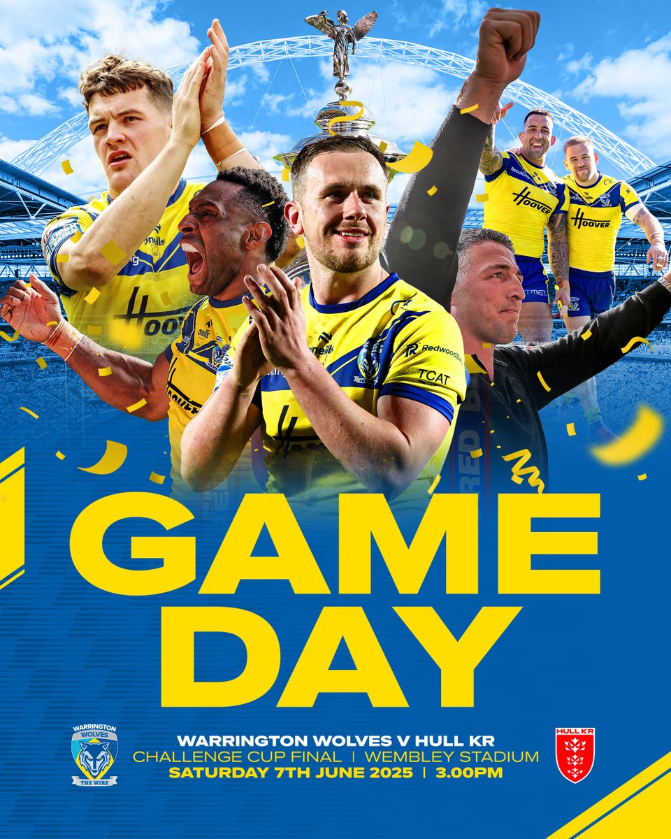 Game Day. Wembley. Let's bring it home. 

Come on the Wire 🐺