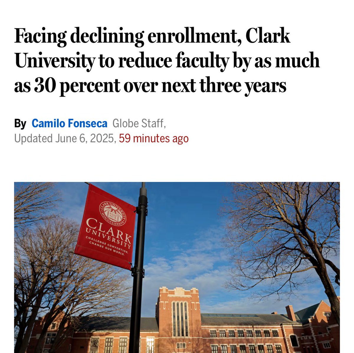 marcportermagee's tweet image. Trump is getting the headlines but what’s really killing higher ed right now is declining enrollment