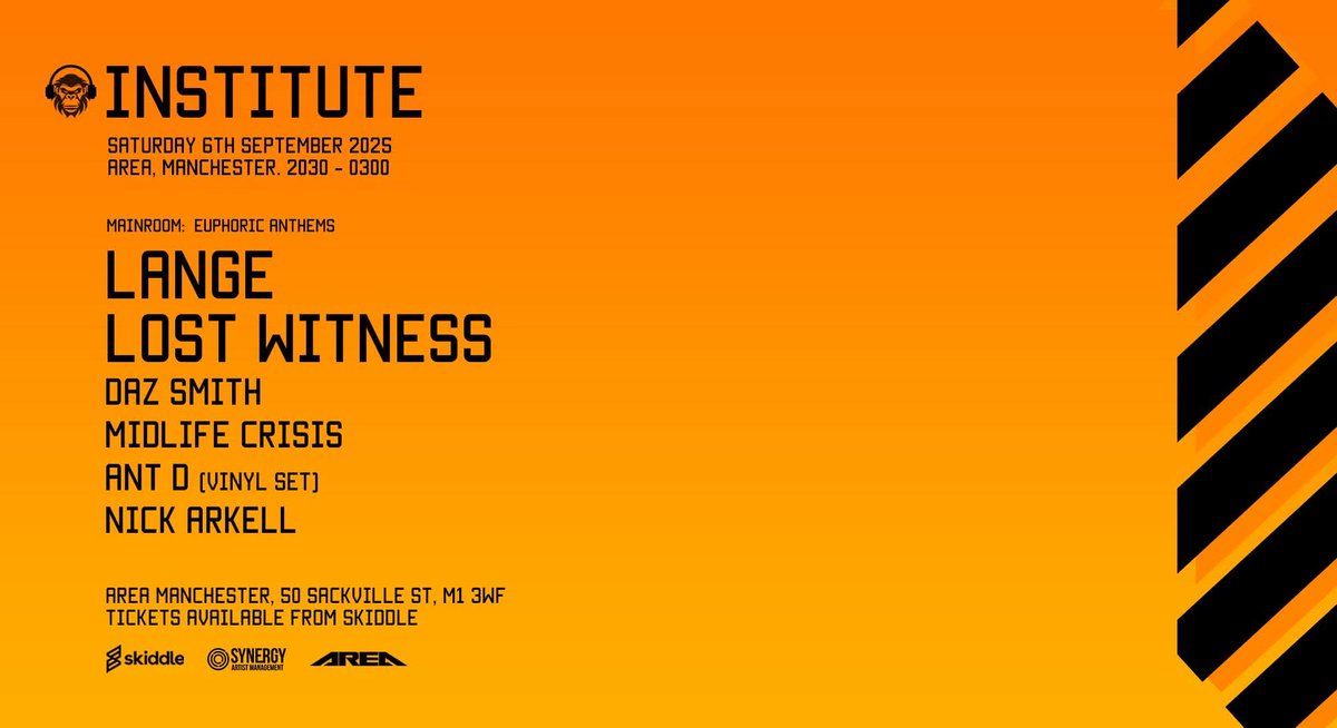 I'll be supporting Lange and Lost Witness on 6th September. Early bird tickets now available... skiddle.com/whats-on/Manch…