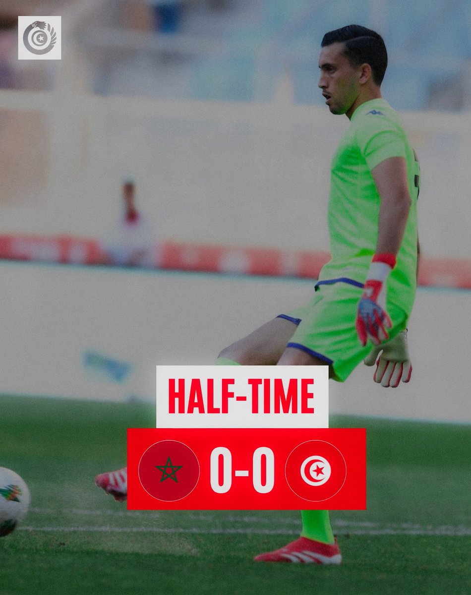 شوط اول سلبي❌

في انتظار اداء أفضل في الشوط الثاني🇹🇳💪