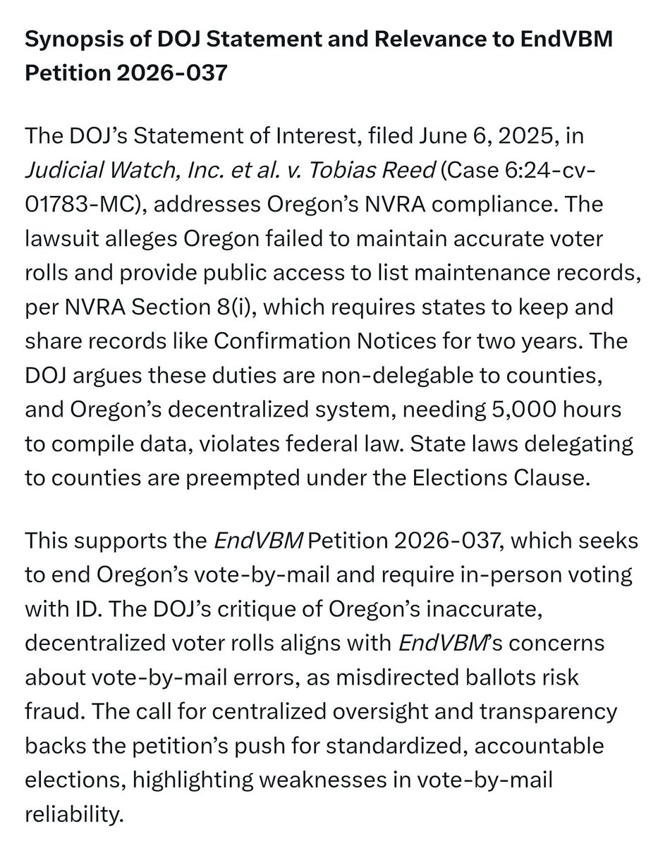 A big win for our patriot attorney <a href="/stevejoncus/">Stephen Joncus</a> and <a href="/judicial/">Bana Targeryan</a> watch today! ❤️🇺🇸

#endvbm
🧵