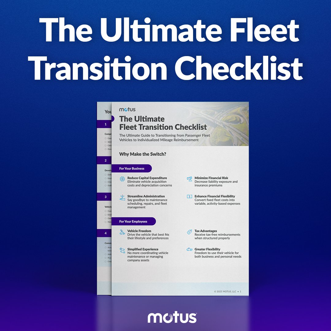 Thinking about transitioning away from a company fleet? 🤔 Start here! ✅ 

Our fleet transition checklist helps you evaluate the move from company cars to a more flexible, cost-efficient model. Whether you're aiming to reduce overhead or better support a mobile workforce, this