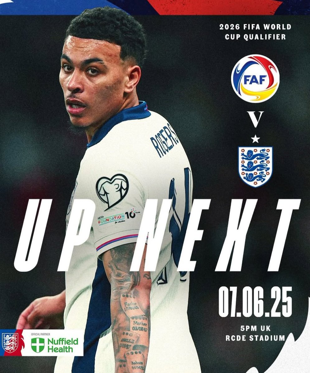 manunited_2025 (@manfanpage2023) on Twitter photo Come on England ❤️⚽️🏴
<a href="/England/">England</a> <a href="/Fedandfut/">Federació Andorrana de Futbol</a> <a href="/NuffieldHealth/">Nuffield Health</a> <a href="/FIFAWorldCup/">FIFA World Cup</a>
#ComeOnEngland #EnglandFootball #England #ThreeLions #German #ThomasTuchel #TrustInTuchel #FIFAWorldCup #NuffieldHealth #RCDEStadium #Andorra #FedandFut #Viral2025 #ViralPost #Fyp #FypViral #FollowMeOnX Come on England ❤️⚽️🏴
<a href="/England/">England</a> <a href="/Fedandfut/">Federació Andorrana de Futbol</a> <a href="/NuffieldHealth/">Nuffield Health</a> <a href="/FIFAWorldCup/">FIFA World Cup</a>
#ComeOnEngland #EnglandFootball #England #ThreeLions #German #ThomasTuchel #TrustInTuchel #FIFAWorldCup #NuffieldHealth #RCDEStadium #Andorra #FedandFut #Viral2025 #ViralPost #Fyp #FypViral #FollowMeOnX