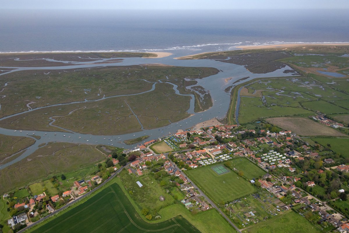 Burnham Overy Staithe aerial image - North Norfolk coast #BurnhamOveryStaithe #aerial #image #Norfolk #Burnhams