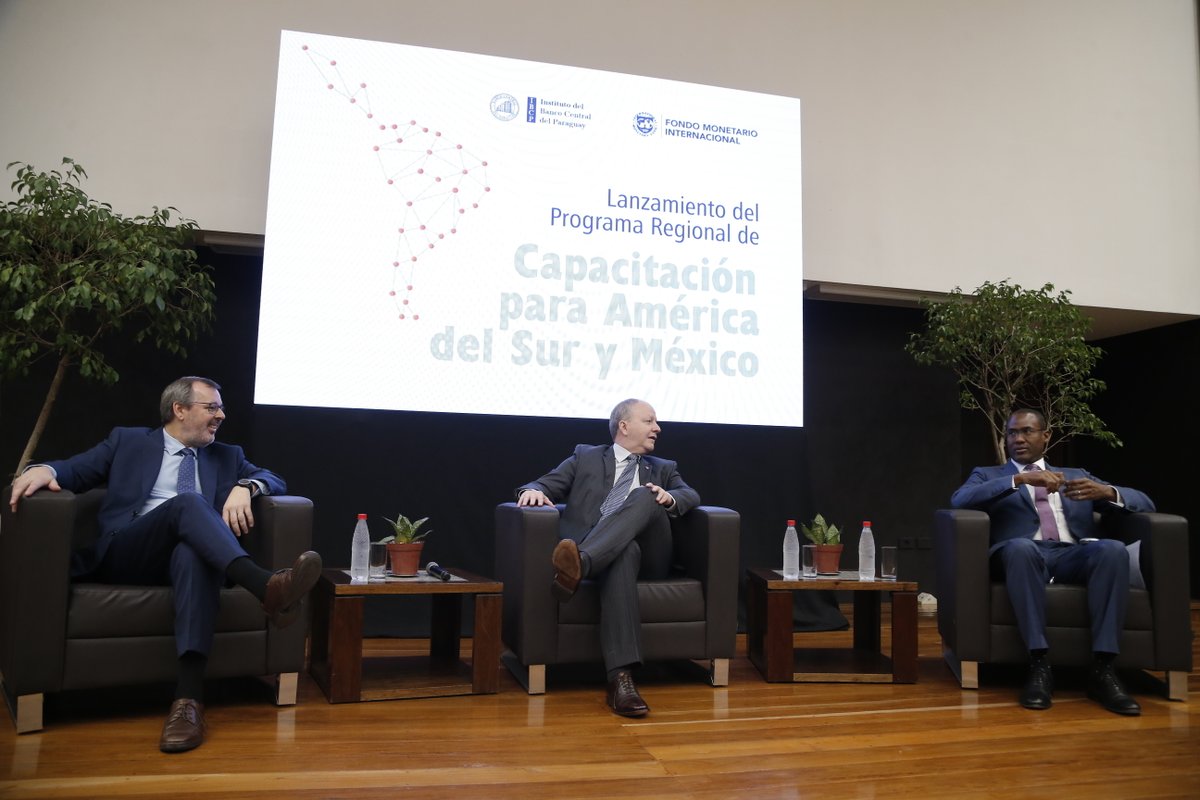 Nigel Clarke (@nigelclarkeja) on Twitter photo The IMF’s new Regional Training Program for South America and Mexico is tailored to meet the analytical and institutional capacity needs of the region. I am delighted to be in Paraguay to launch the program which is supported by <a href="/BCP_PY/">Banco Central del Paraguay</a>, and to meet some of the first graduates. The IMF’s new Regional Training Program for South America and Mexico is tailored to meet the analytical and institutional capacity needs of the region. I am delighted to be in Paraguay to launch the program which is supported by <a href="/BCP_PY/">Banco Central del Paraguay</a>, and to meet some of the first graduates.
