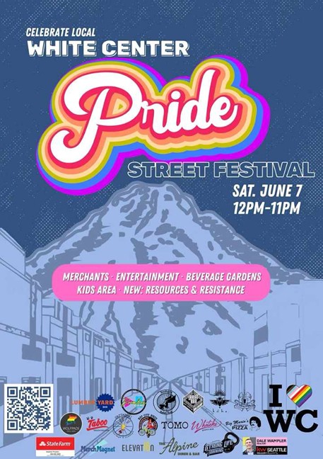 Hey friends – we’ll be at White Center Pride tomorrow to chat about summer construction and enjoy all the festival vibes. Look for our green table – we’re excited to see you there!