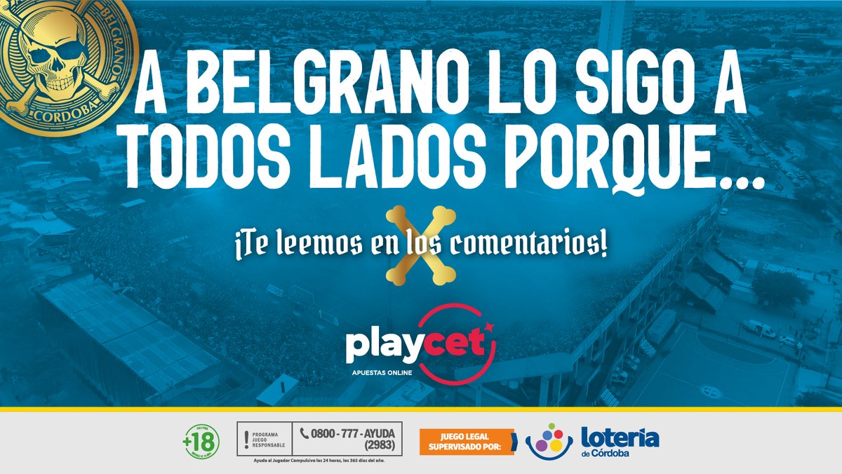 ⚽Queremos leerte, sentir tu pasión y compartirla con toda la comunidad pirata.

📥 Dejá tu respuesta en los comentarios y que hable el corazón celeste.

❗Jugar compulsivamente es perjudicial para la salud.
🔞Si sos menor de 18 años no podés apostar.

#PasiónPirata