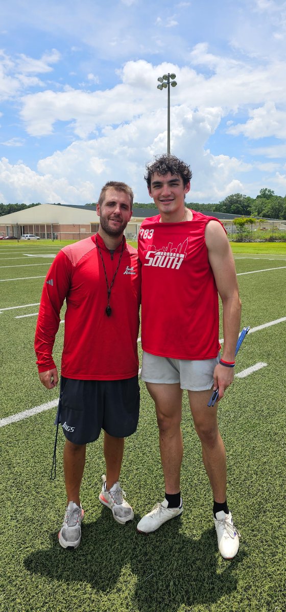 Joseph Daniel (@joseph_daniel39) on Twitter photo Had a great day at <a href="/SouthAlabamaFB/">South Alabama Football 🏈</a>! Was a finalist in everything and tied 2nd for FGs! Thank you <a href="/ericponio/">Eric Ponio</a> for inviting me out to camp! Looking forward to being on campus this season!
#GoJags
<a href="/_Mike_McCabe/">Coach Mike McCabe</a> <a href="/OneOnOneKicking/">OneOnOne Kicking Camps🏈</a> <a href="/keithetheredge1/">keith etheredge</a> <a href="/ReginaldLSmith/">Reginald Smith</a> <a href="/AHSALFBRECRUIT/">Auburn High School Football Recruiting</a> Had a great day at <a href="/SouthAlabamaFB/">South Alabama Football 🏈</a>! Was a finalist in everything and tied 2nd for FGs! Thank you <a href="/ericponio/">Eric Ponio</a> for inviting me out to camp! Looking forward to being on campus this season!
#GoJags
<a href="/_Mike_McCabe/">Coach Mike McCabe</a> <a href="/OneOnOneKicking/">OneOnOne Kicking Camps🏈</a> <a href="/keithetheredge1/">keith etheredge</a> <a href="/ReginaldLSmith/">Reginald Smith</a> <a href="/AHSALFBRECRUIT/">Auburn High School Football Recruiting</a>