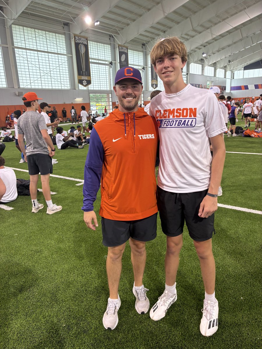 Smith Stringer (@smithstringer16) on Twitter photo I had a great camp with <a href="/ClemsonFB/">Clemson Football</a> this week. Thank you to the coaches that ran the camp and helped me learn more about my game. I had a great camp with <a href="/ClemsonFB/">Clemson Football</a> this week. Thank you to the coaches that ran the camp and helped me learn more about my game.